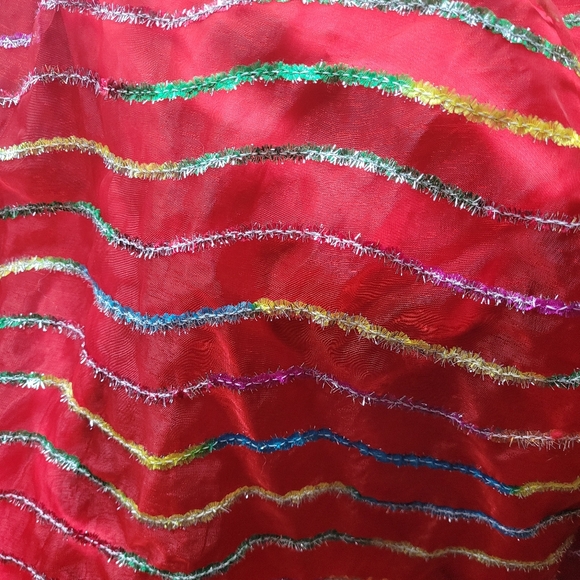 Queen of Heartz Satin and Tulle Pinup Party Dress, VGUC, Size 2X - Picture 7 of 10